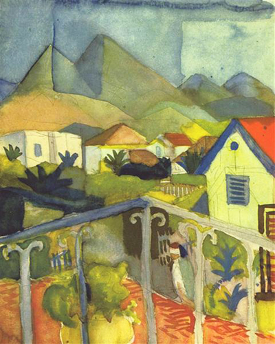 St Germain near Tunis August Macke